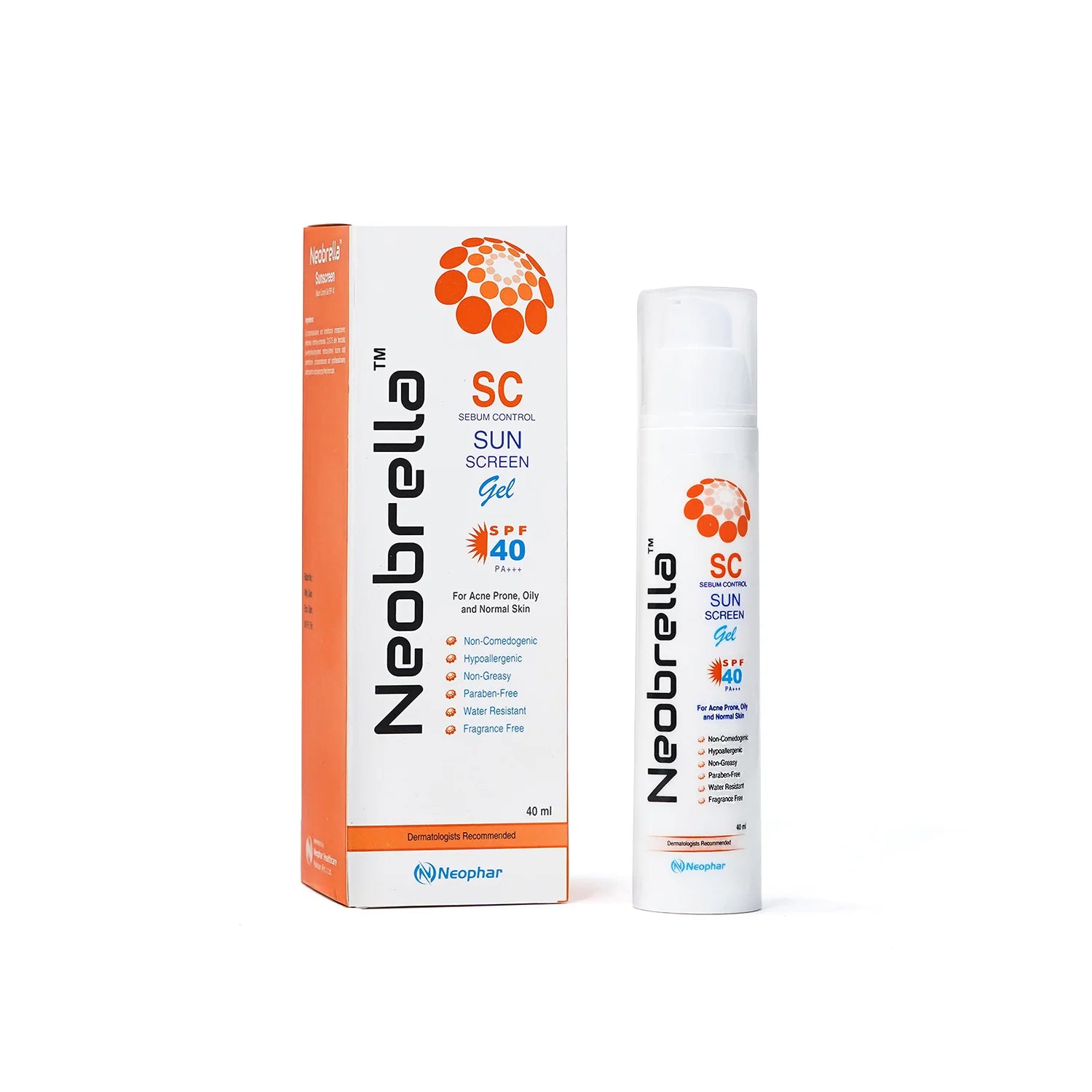 Neophar Neobrella SC (Sebum control gel) (SPF 40 and PA +++)