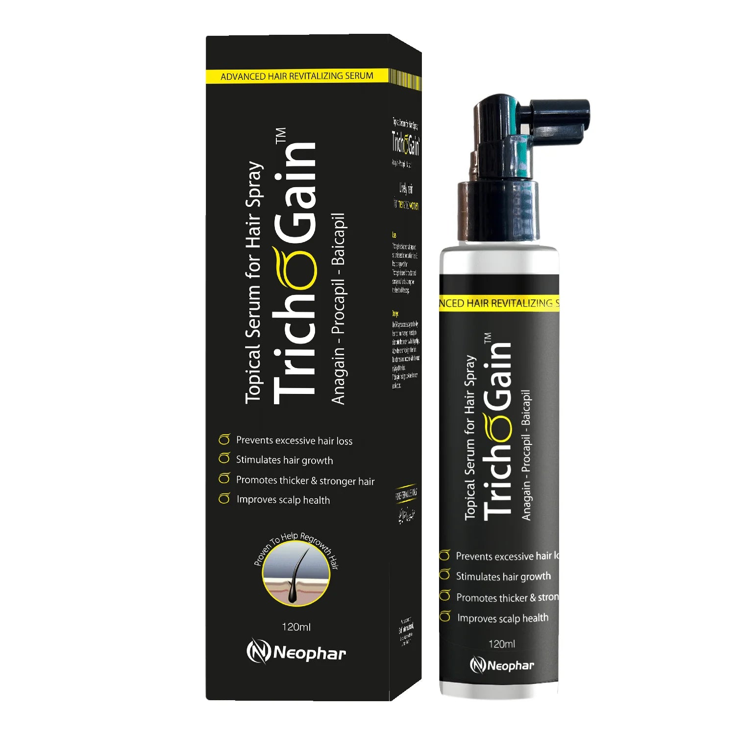 Neophar Trichogain Spray For Hair Growth